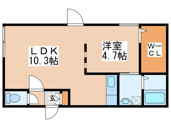 Oak行啓の物件間取画像